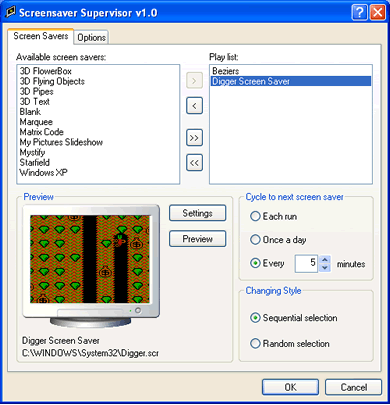 Screensaver Supervisor Screenshot